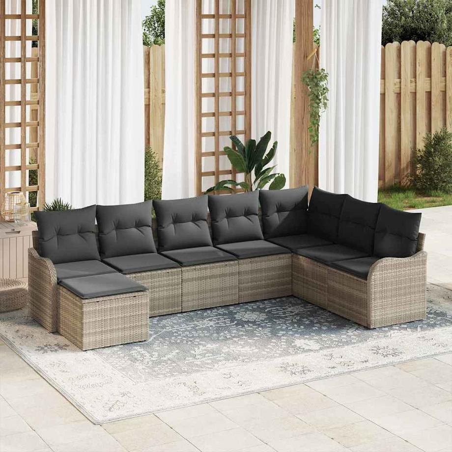 VidaXL Modulares sofa poly-rattan  