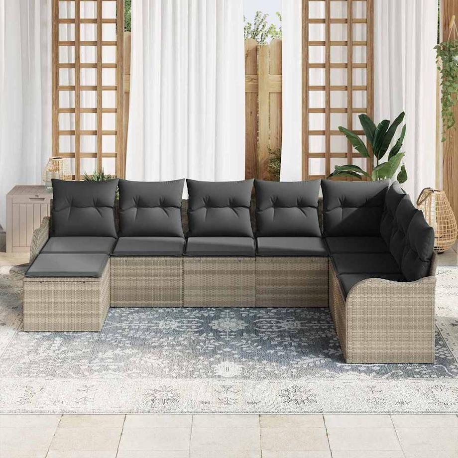 VidaXL Modulares sofa poly-rattan  