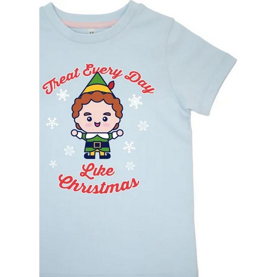 Elf  Treat Every Day Like Christmas Schlafanzug Mit Langer Hose 