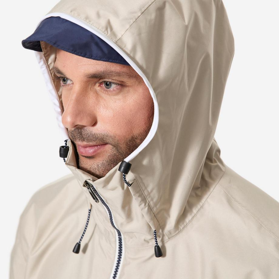 DECATHLON  Veste de voile imperméable Homme - veste de pluie Sailing 100 beige 