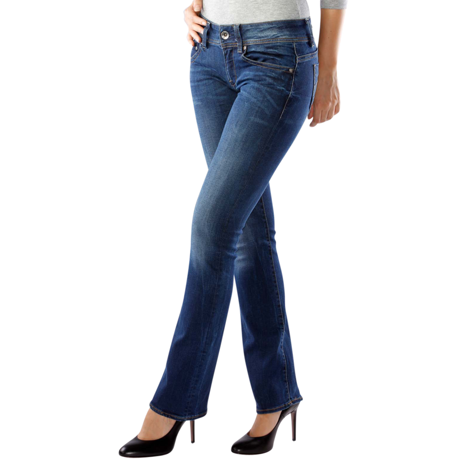 Midge Saddle Mid Bootleg Neutro Jeans