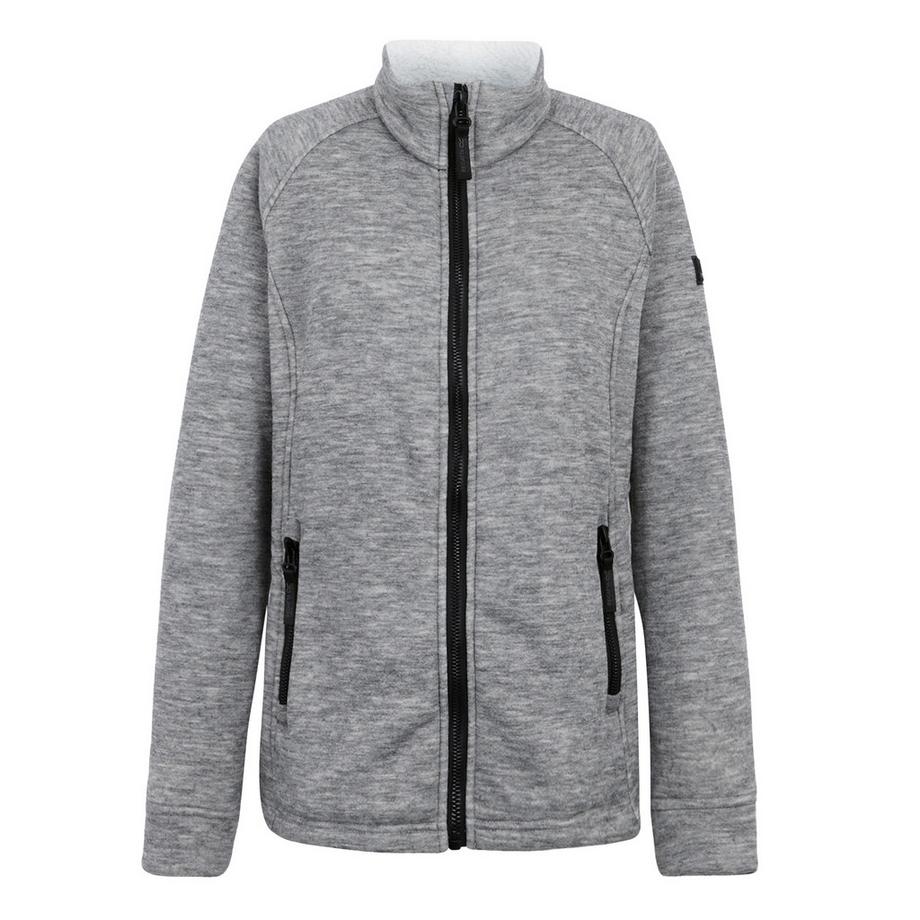 Emilde Fleecejacke, Durchgehender Reißverschluss
