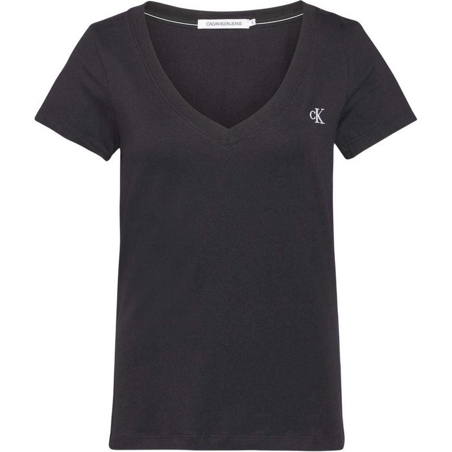 T-Shirt, Vausschnitt, Stretch