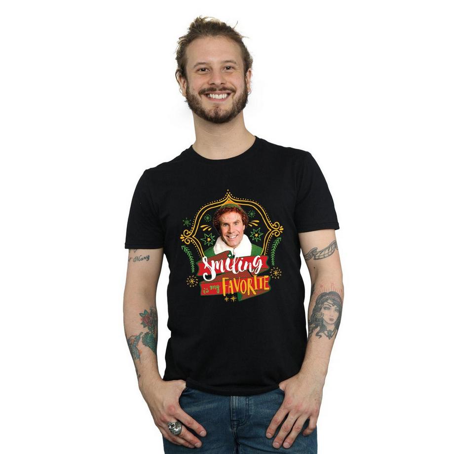 Elf Smiling is My Favorite T-Shirt  