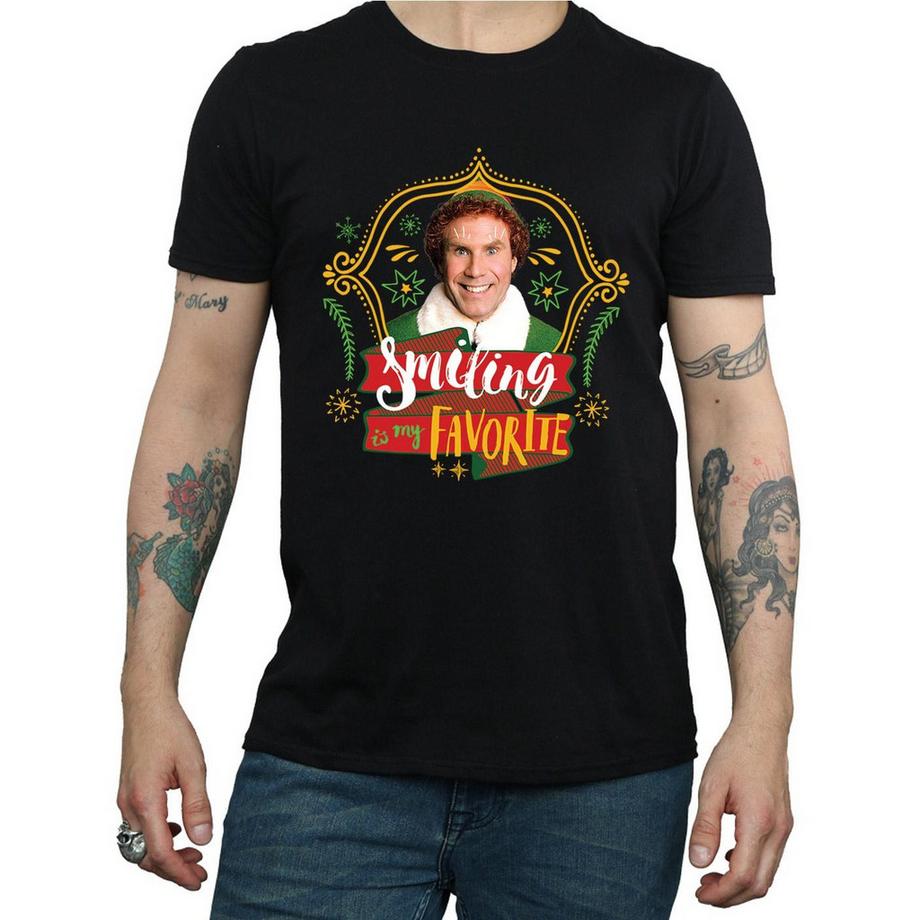 Elf Smiling is My Favorite T-Shirt  