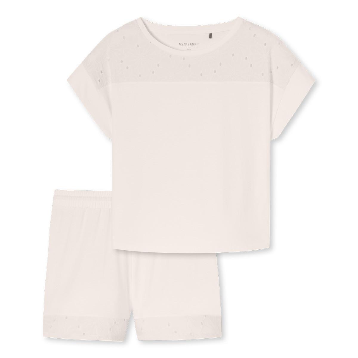 Schiesser Comfort Nightwear Pyjama Manches Courtes  