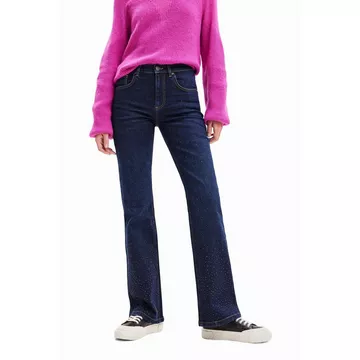 Jeans flare clous femme