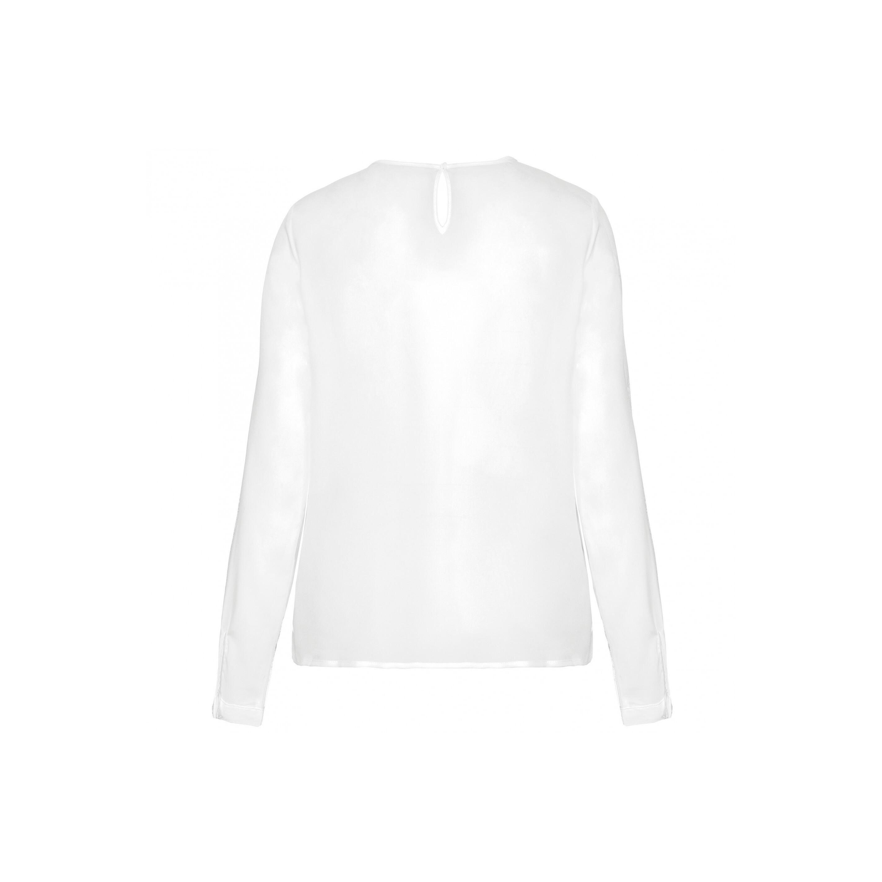 Kariban Krepp Langarmbluse  