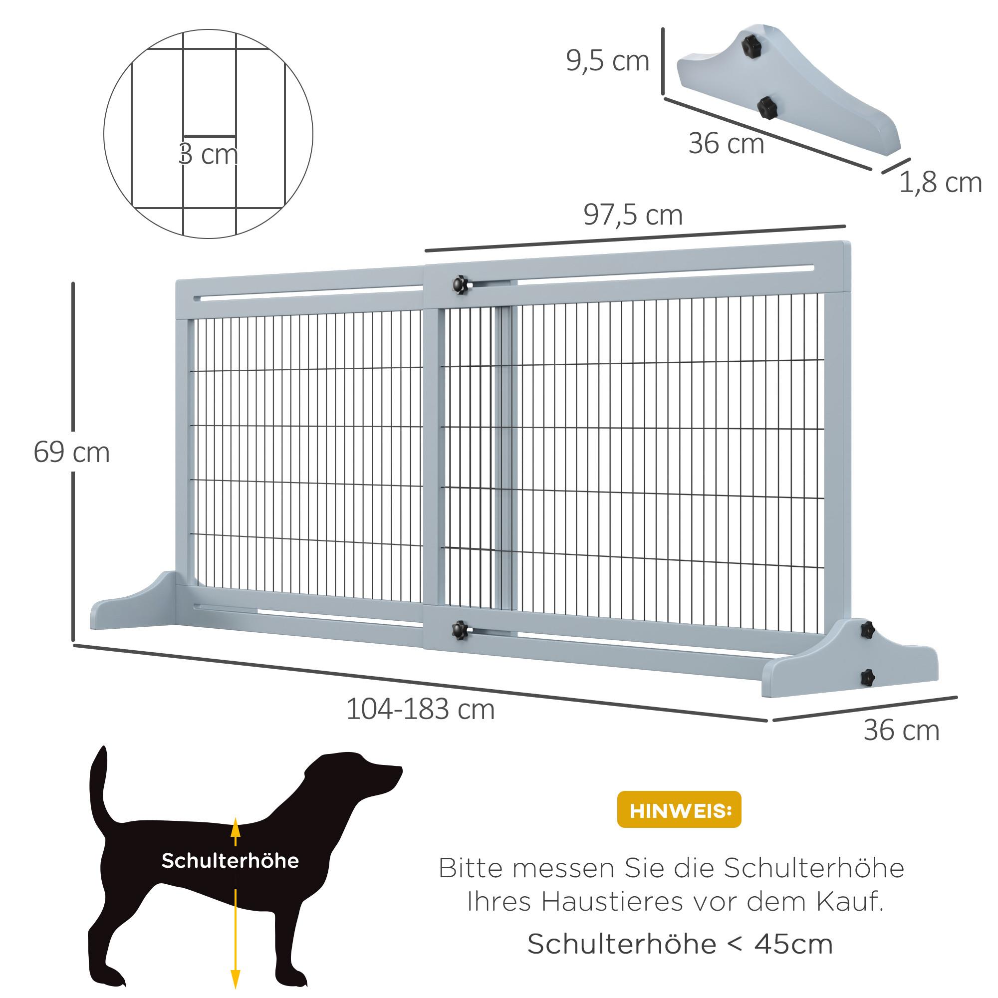 PawHut  Barrière pour chien 