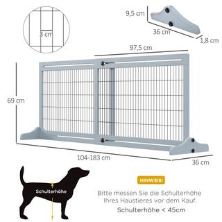 PawHut  Barrière pour chien 