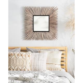 Beliani Miroir en Bois Boho SASABE  