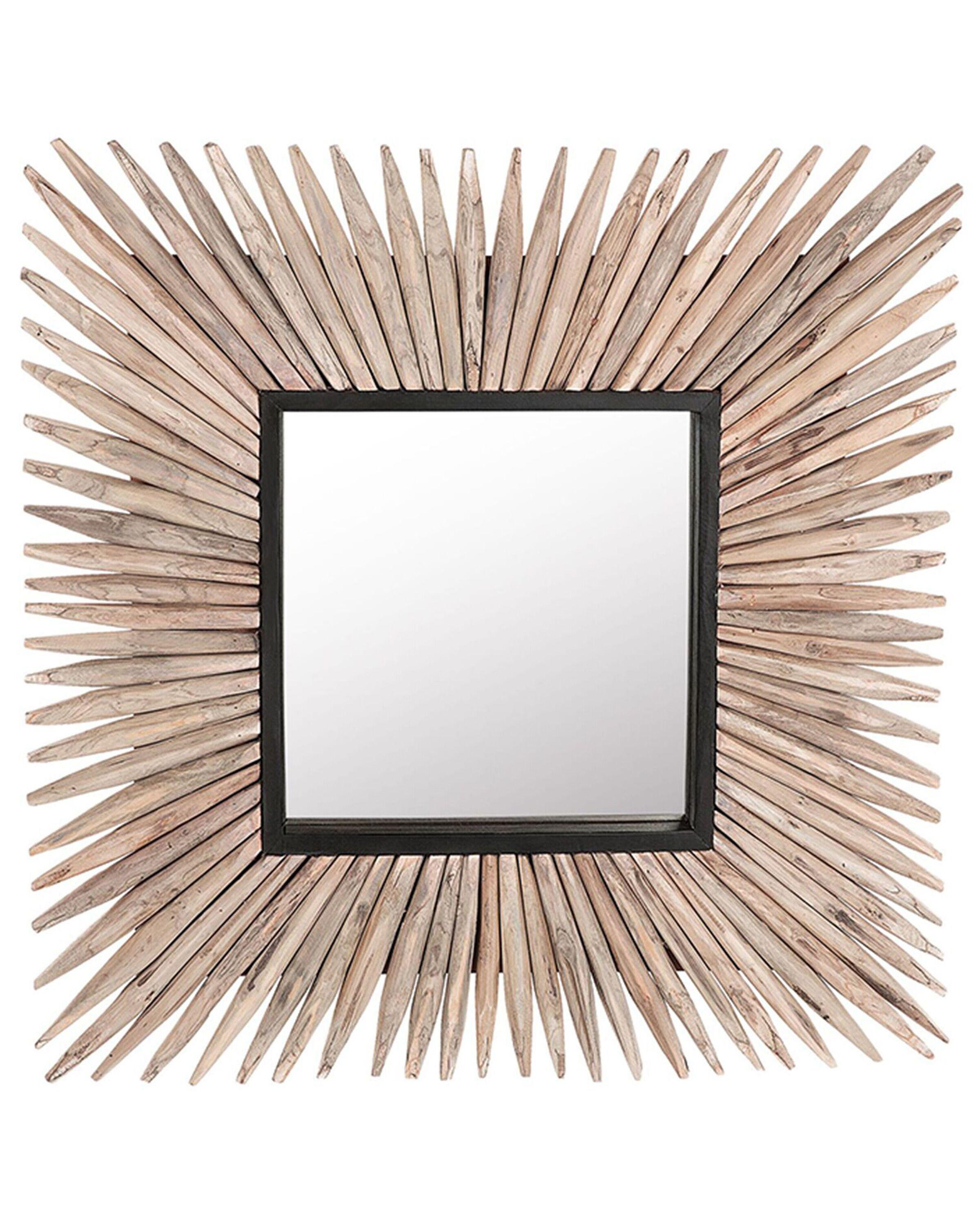 Beliani Miroir en Bois Boho SASABE  