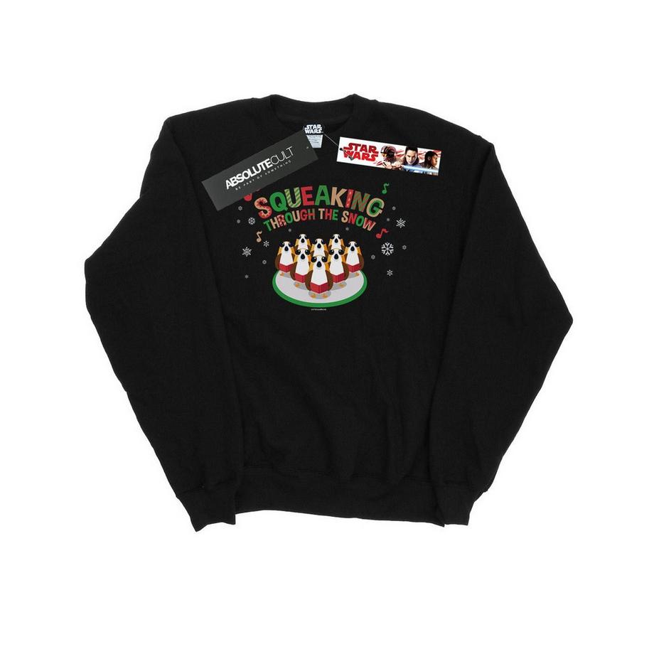 STAR WARS The Last Jedi Squeaking Rolling Through The Snow Sweatshirt  