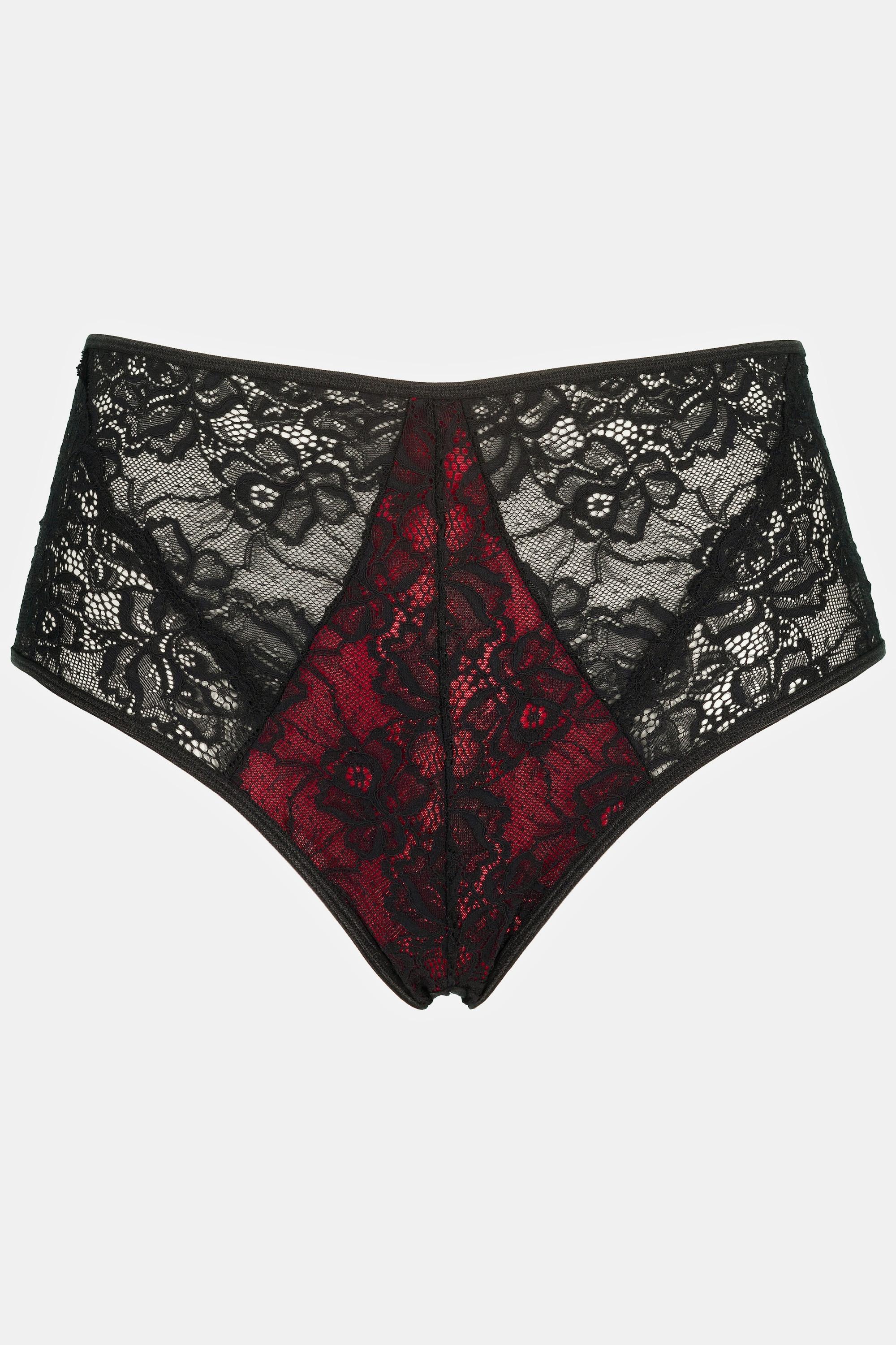 Ulla Popken  Taillenslip, Ouvert, Criss-Cross 