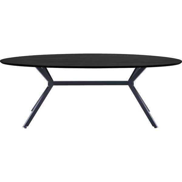 mutoni Table à manger Bruno ovale noir 220x100  