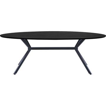 Table à manger Bruno ovale noir 220x100