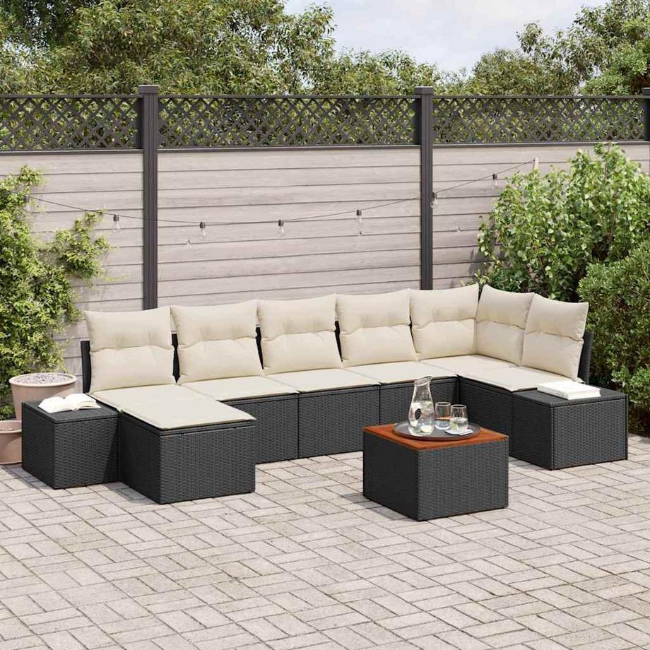 VidaXL Outdoor sofa poly-rattan  