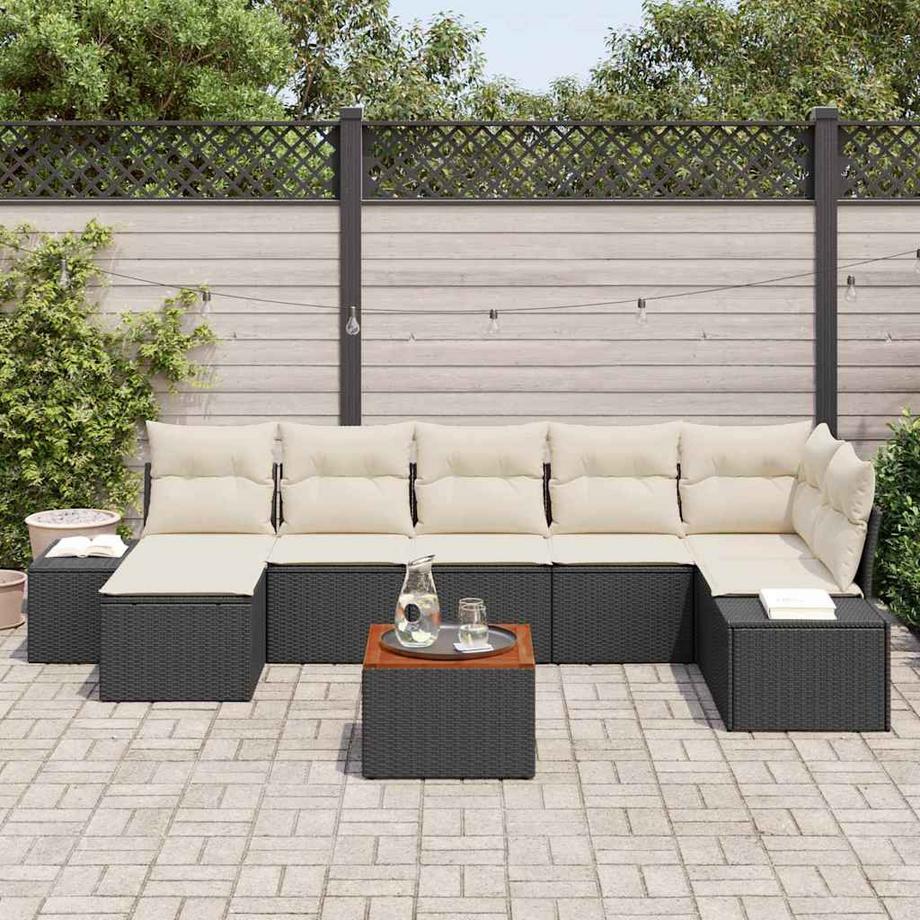 VidaXL Outdoor sofa poly-rattan  