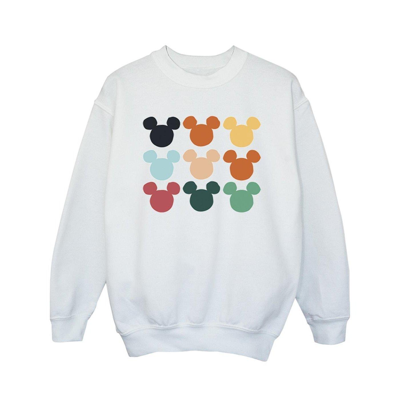 Disney  Mickey Mouse Heads Square Sweatshirt 