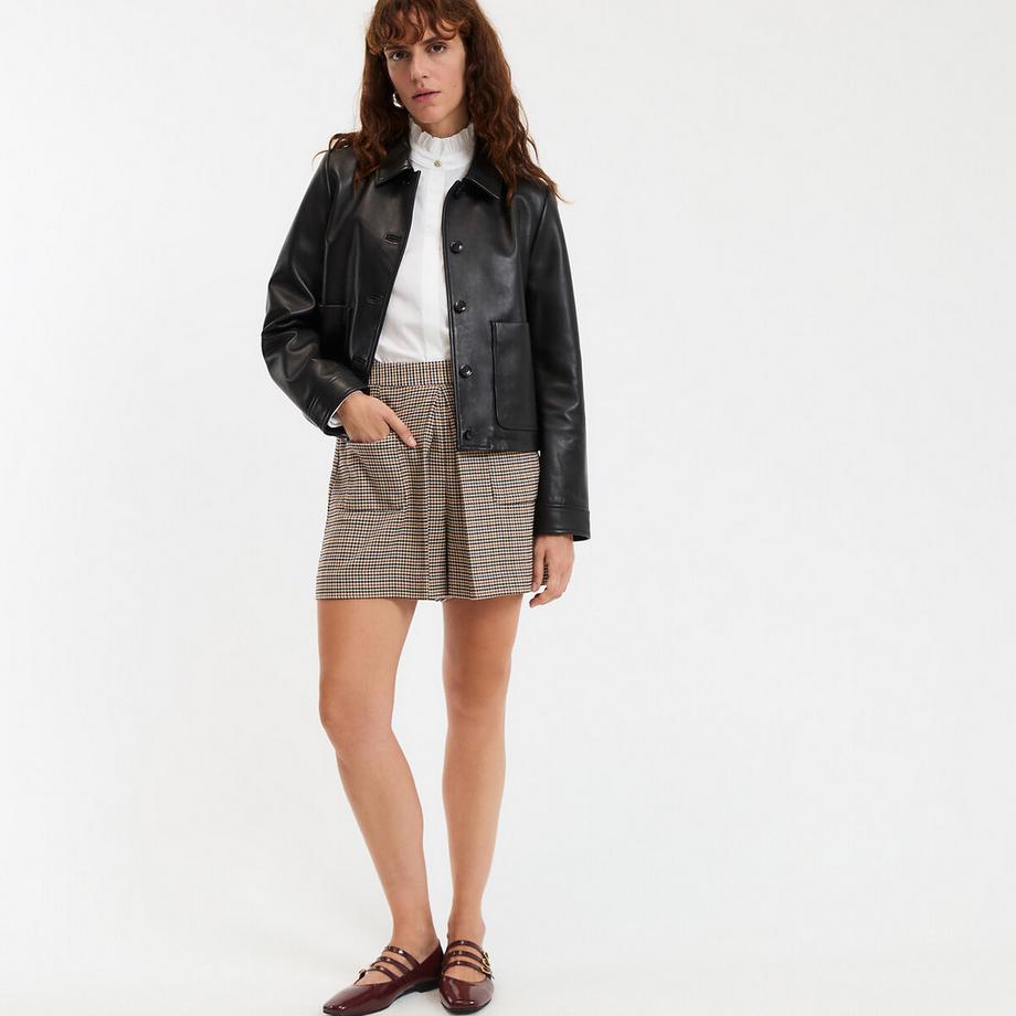 La Redoute Collections Kurze Lederjacke  