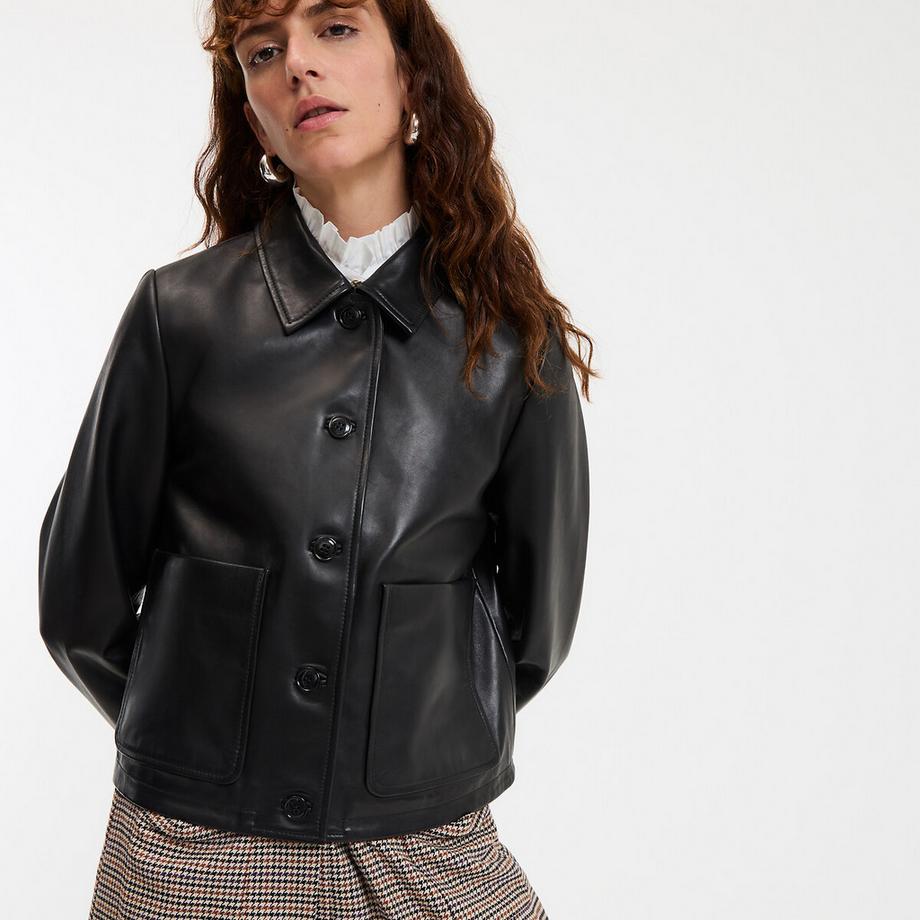 La Redoute Collections Kurze Lederjacke  