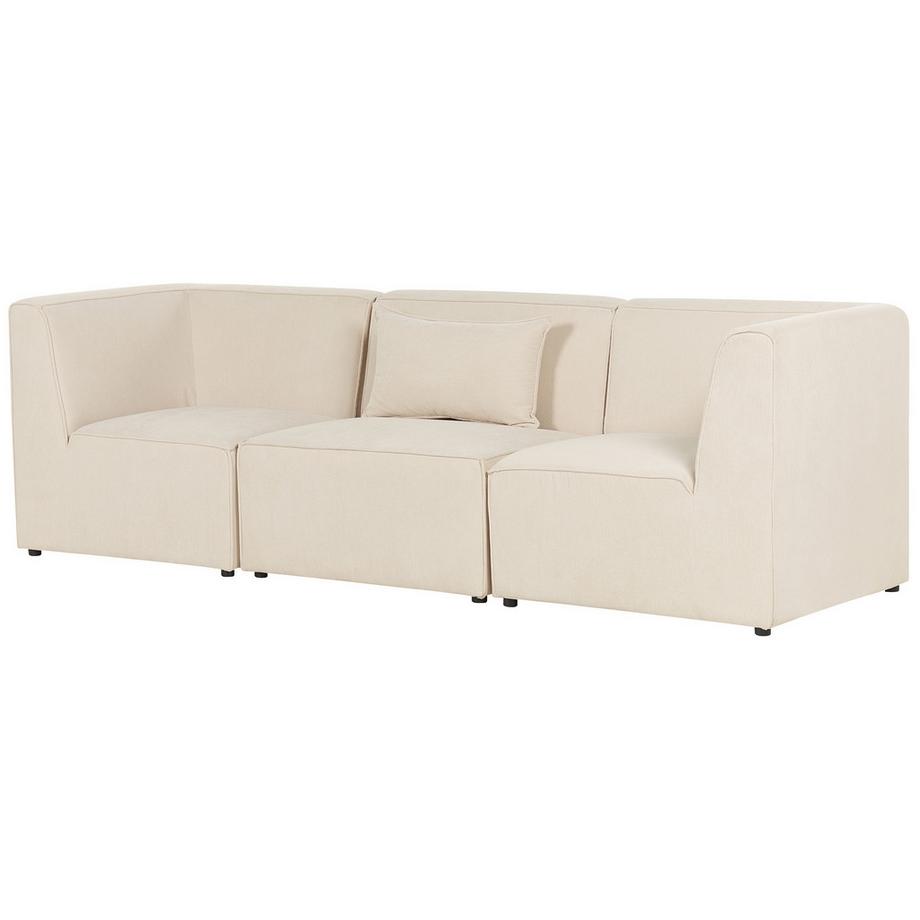 Beliani Canapé 3 places en Velours côtelé  LEMVIG  