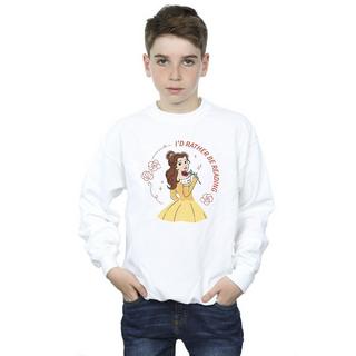 Disney  Beauty And The Beast I'd Rather Be Reading Sweatshirt 