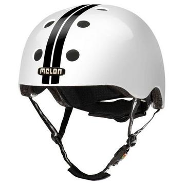 Urban Active Fahrradhelm Straight Weiss-Schwarz (Gr.58-63cm)