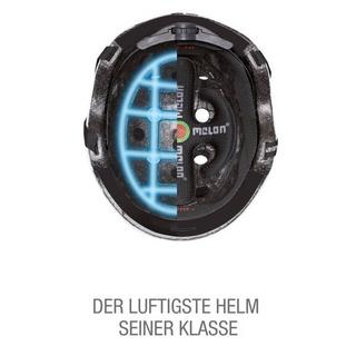 Melon  Urban Active Fahrradhelm Straight Weiss-Schwarz (Gr.58-63cm) 