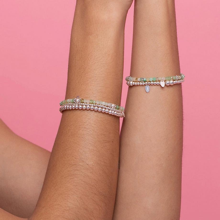 Balibay  Shaima  Armband mit Chrysopras & Silber 