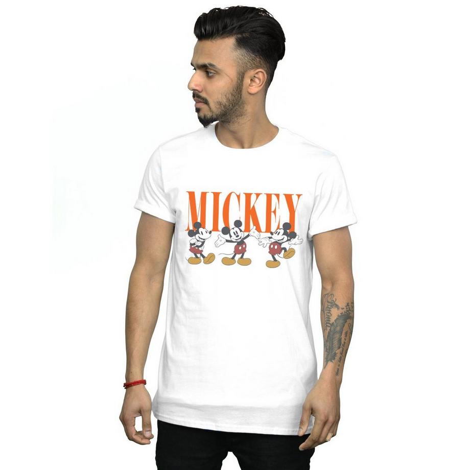 Disney Mickey Mouse T-Shirt Stampata Maniche Corte  