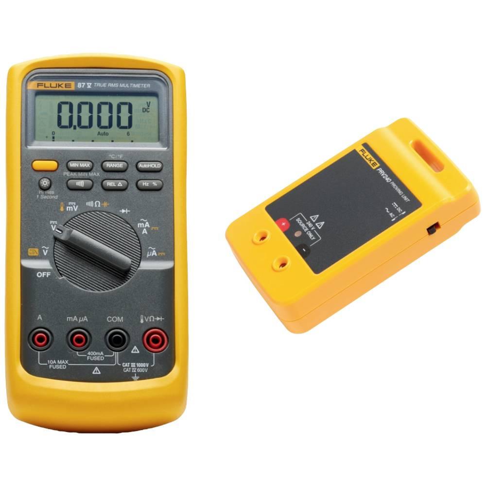 Fluke  87-5 Industrielles Echteffektiv-Digitalmultimeter mit PRV240 Prüfeinheit 