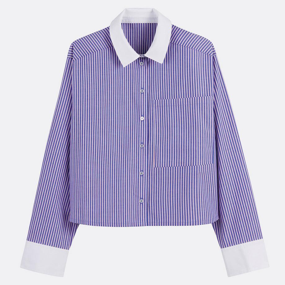 La Redoute Collections Camicia a Righe Corta Oversize  