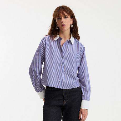 La Redoute Collections Chemise Rayée Courte Oversize  