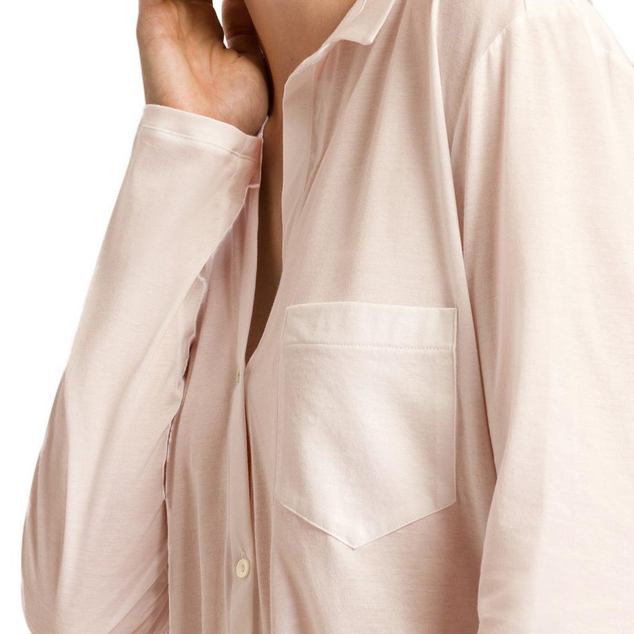 HANRO Cotton Deluxe Langarm Nachthemd  