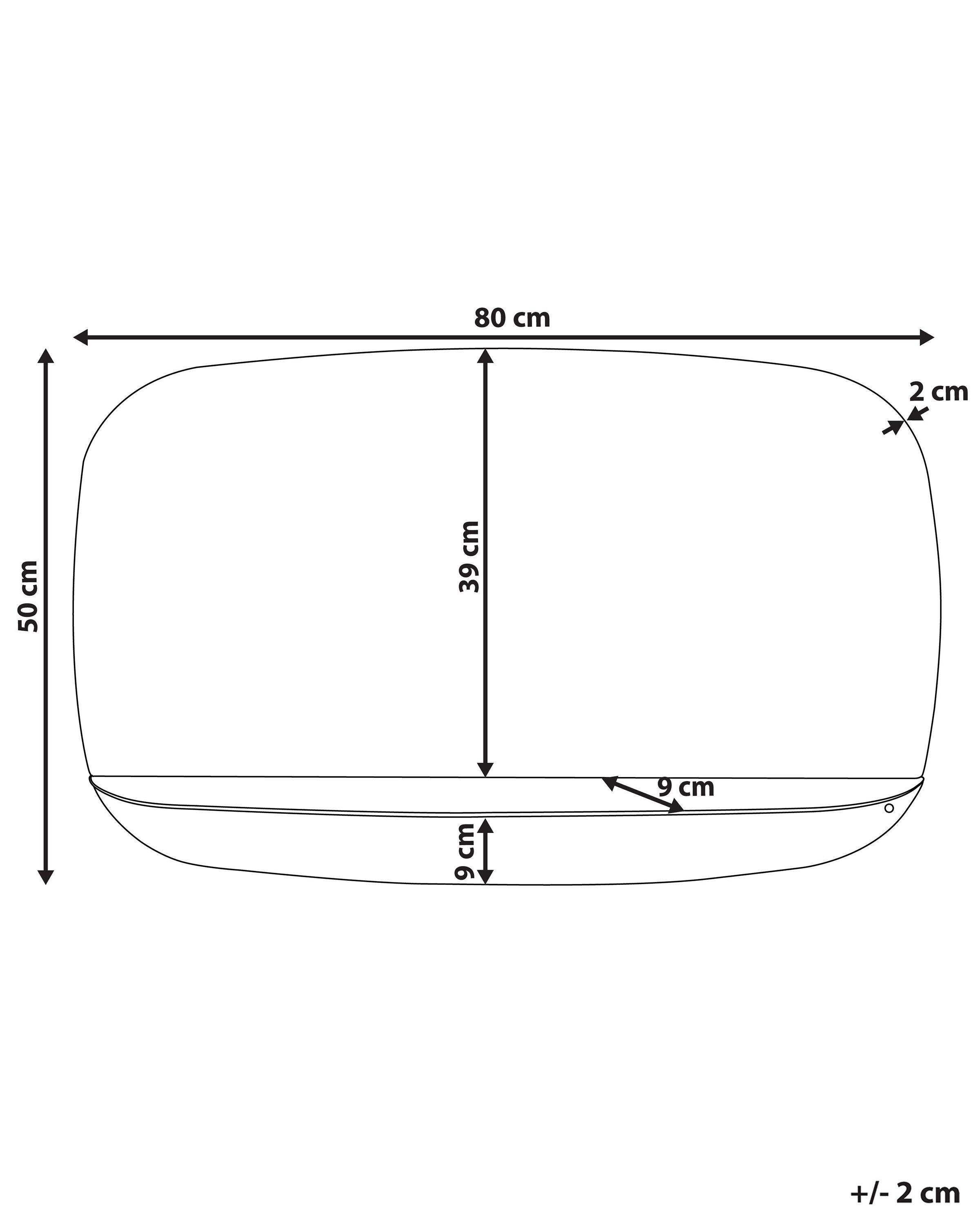 Beliani Miroir en MDF Glamour DOSNON  