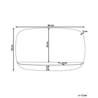 Beliani Miroir en MDF Glamour DOSNON  