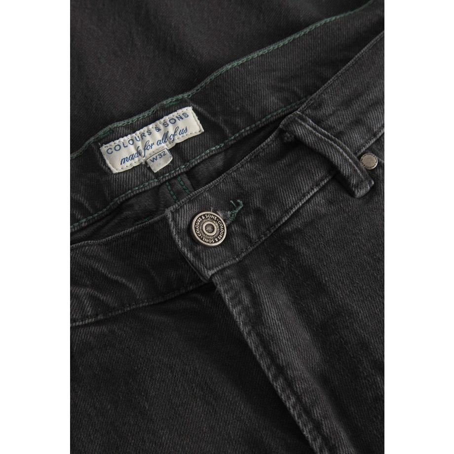 Colours & Sons Denim Cropped Tapered Fit Jeans  