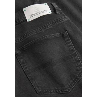 Colours & Sons Denim Cropped Tapered Fit Jeans  