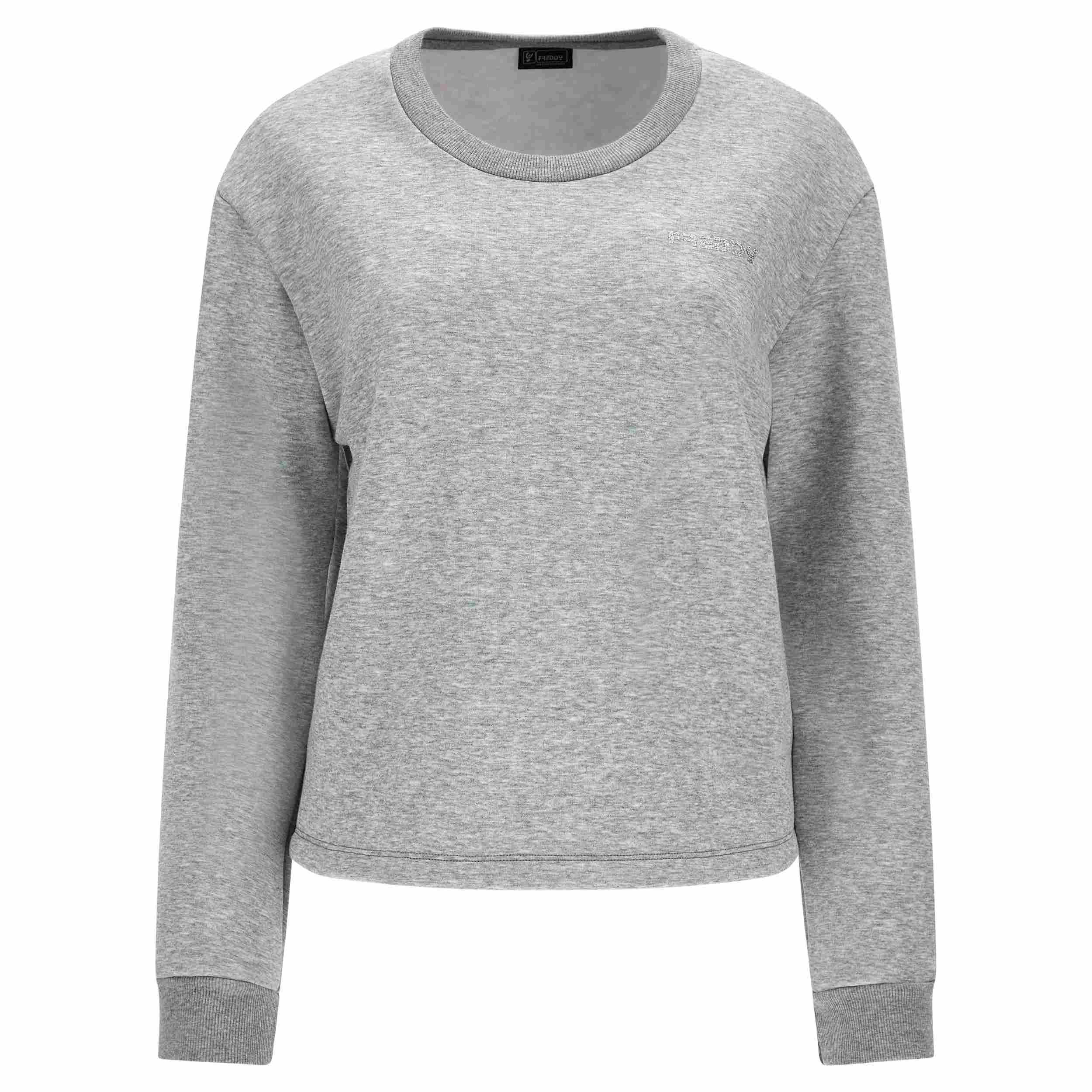 FREDDY Cropped Melange Comfort Fit Sweatshirt  