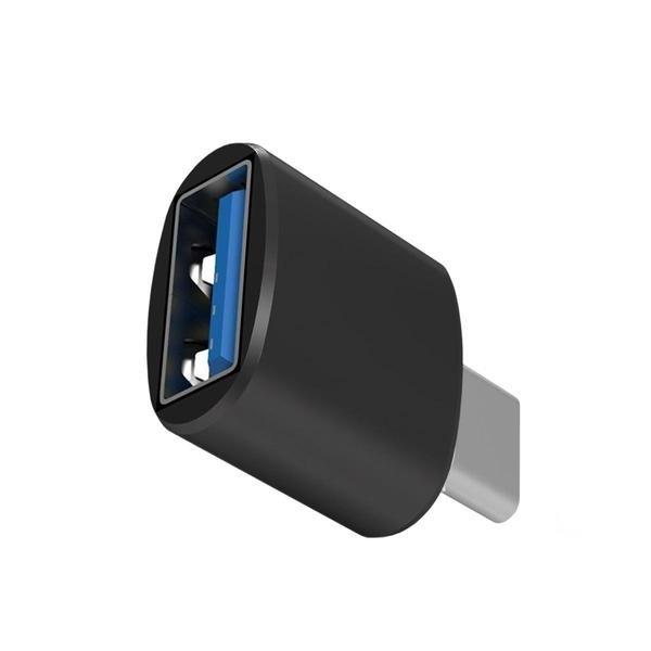 eStore  USB-A auf USB-C-Adapter, 3 cm - Schwarz 