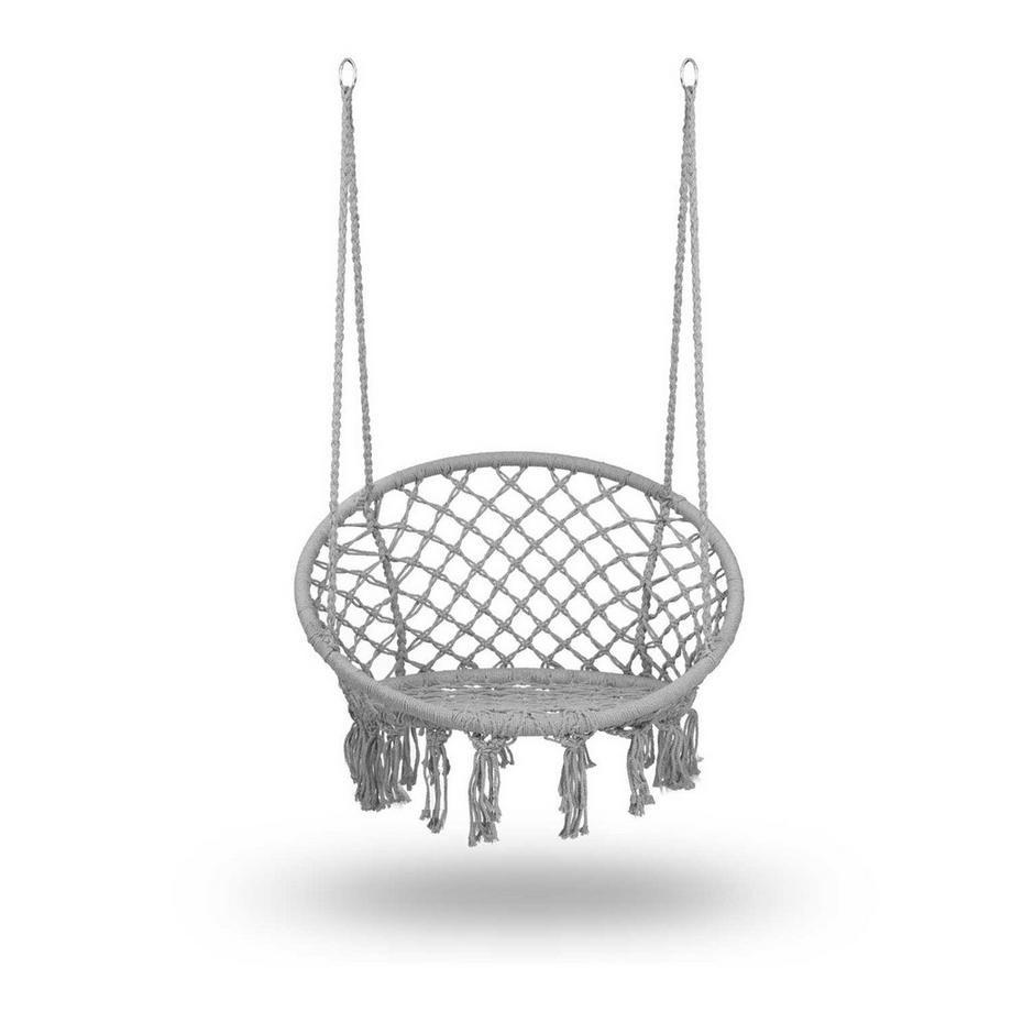 B2X Chaise de jardin suspendue BOHO gris  