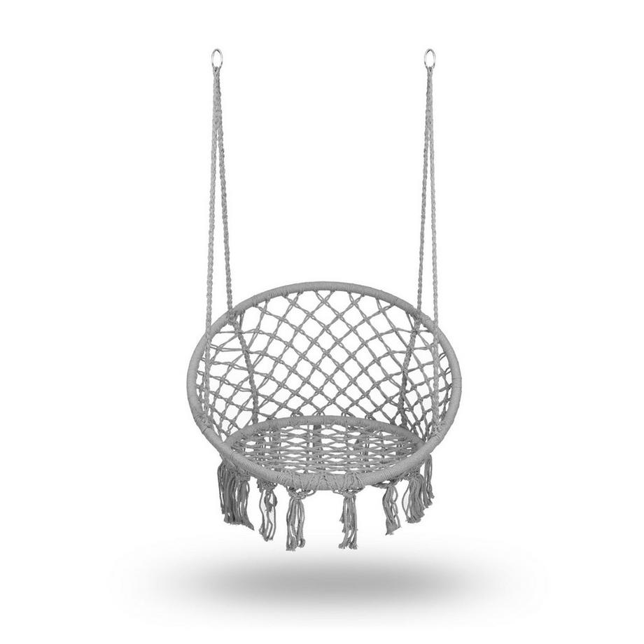 B2X Chaise de jardin suspendue BOHO gris  