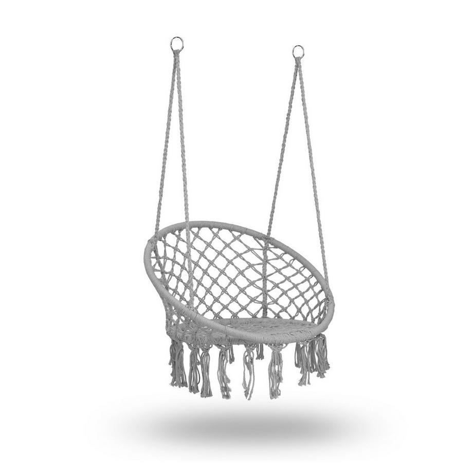 B2X Chaise de jardin suspendue BOHO gris  