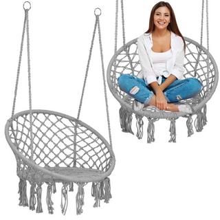 B2X Chaise de jardin suspendue BOHO gris  