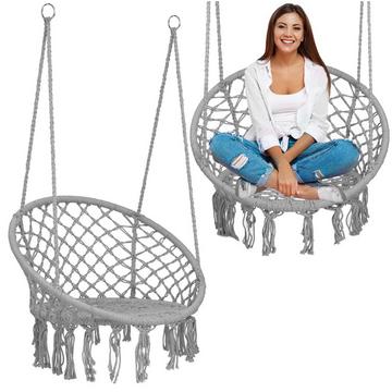 Chaise de jardin suspendue BOHO gris