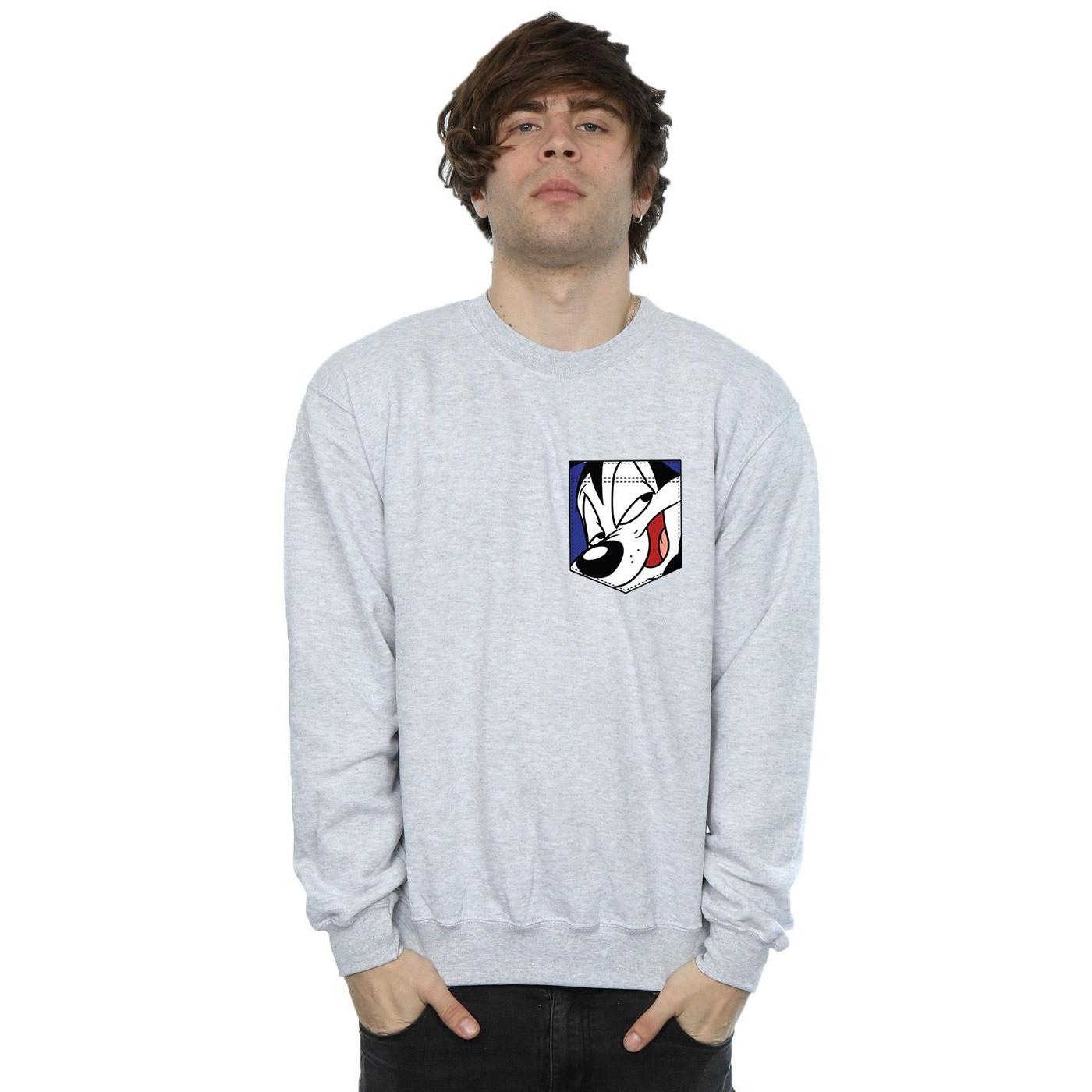 LOONEY TUNES Sylvester the Cat Sweatshirt Poche  