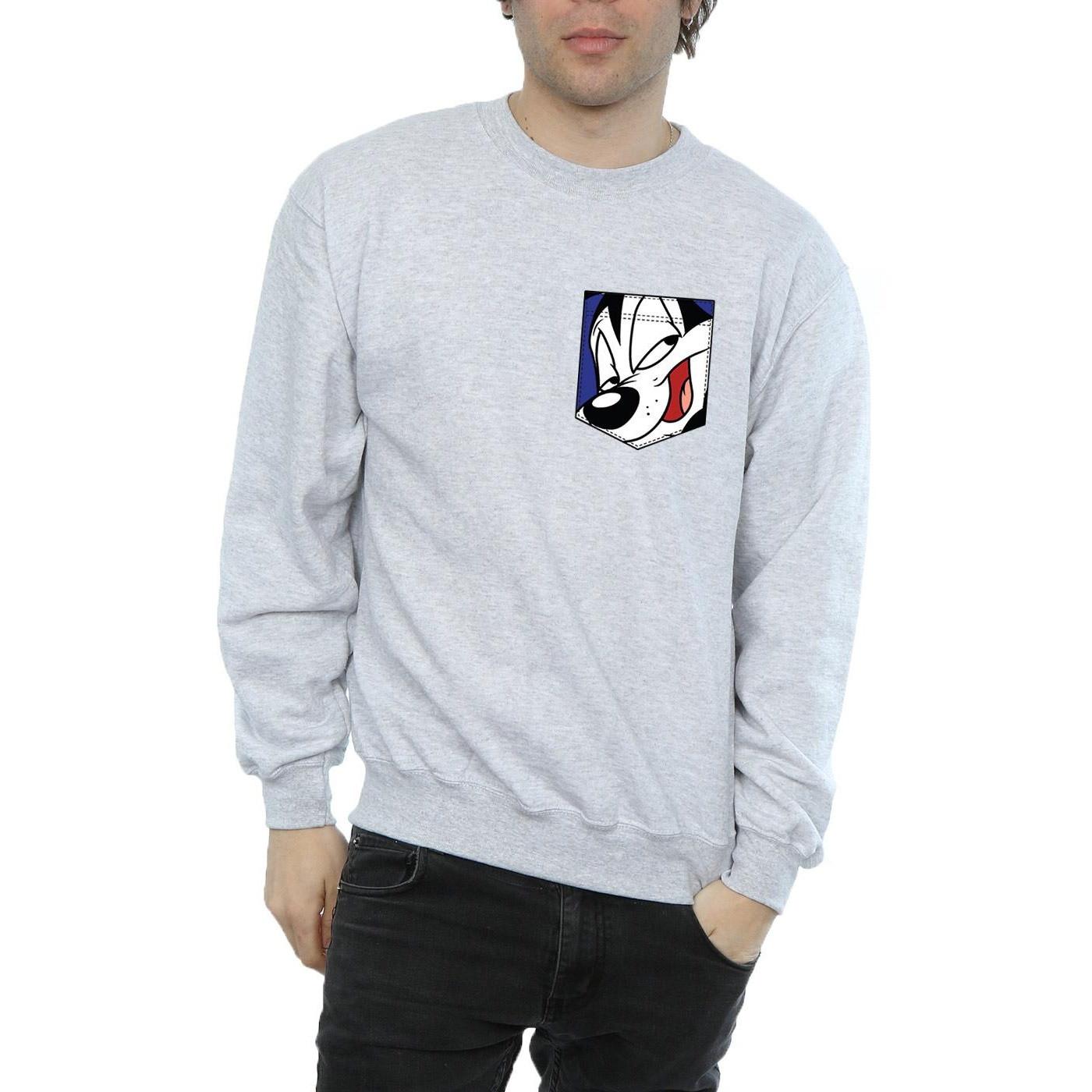 LOONEY TUNES Sylvester the Cat Sweatshirt Poche  
