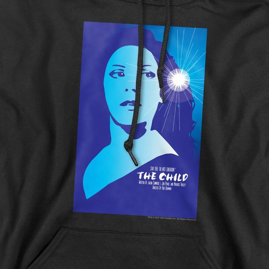 Star Trek The Next Generation Season 2 Episode 1 Felpa con cappuccio  