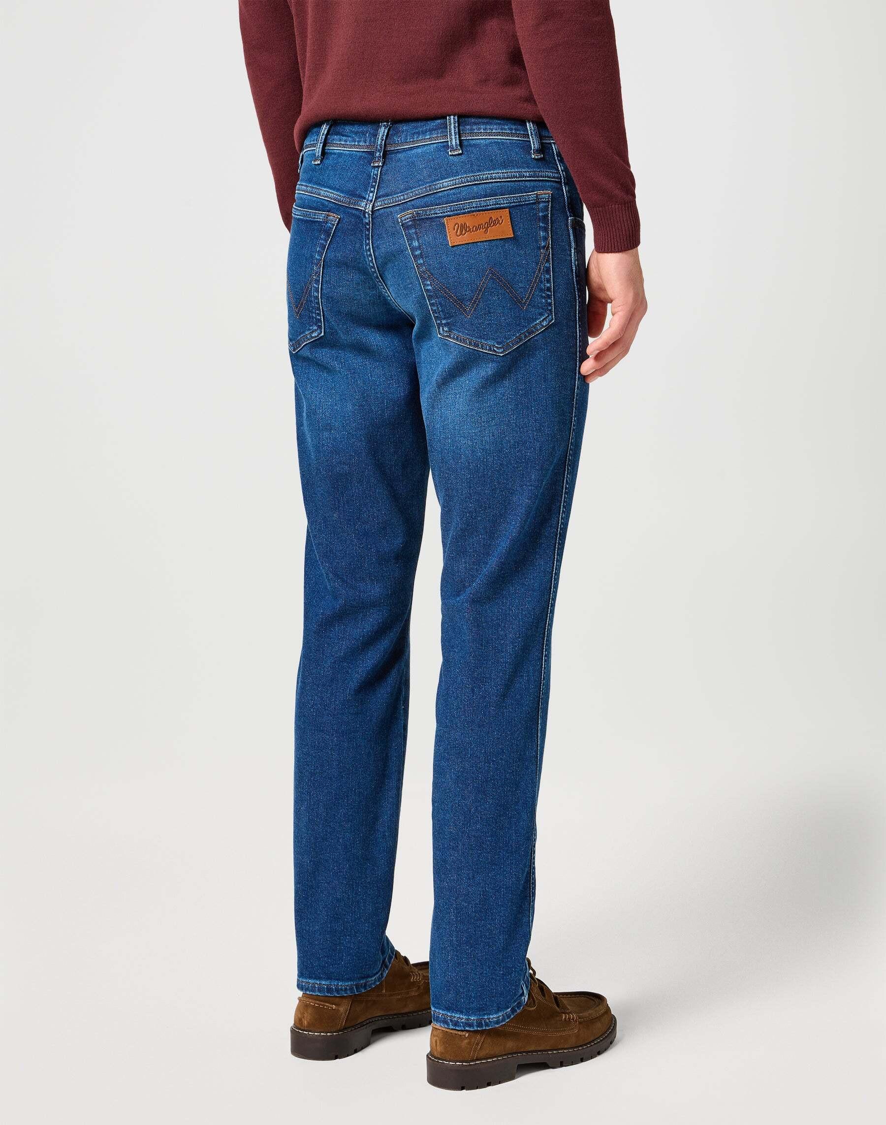 Wrangler Texas Slim Jeans Dark Trails  